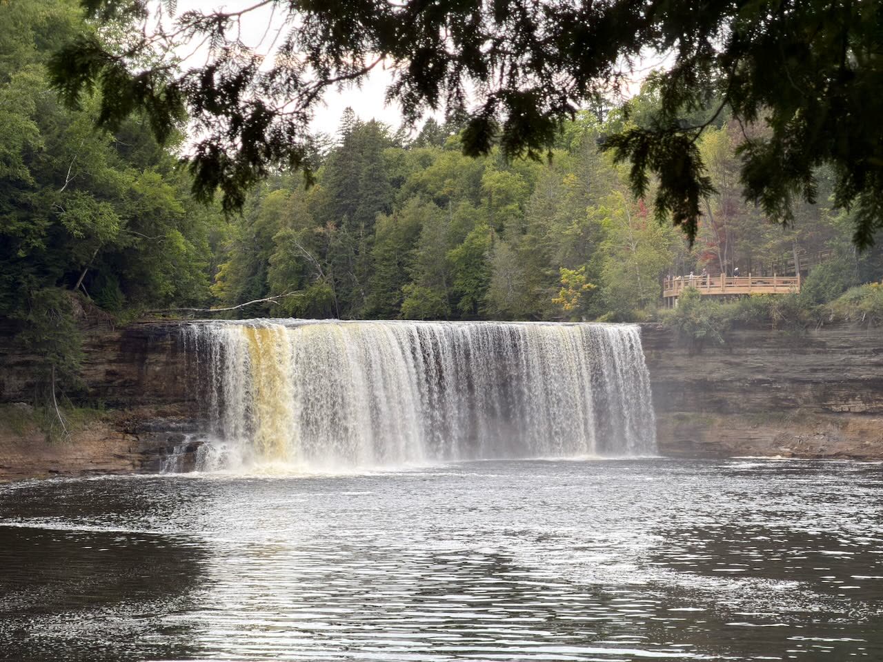 Upper Tahquamenon Falls through the trees