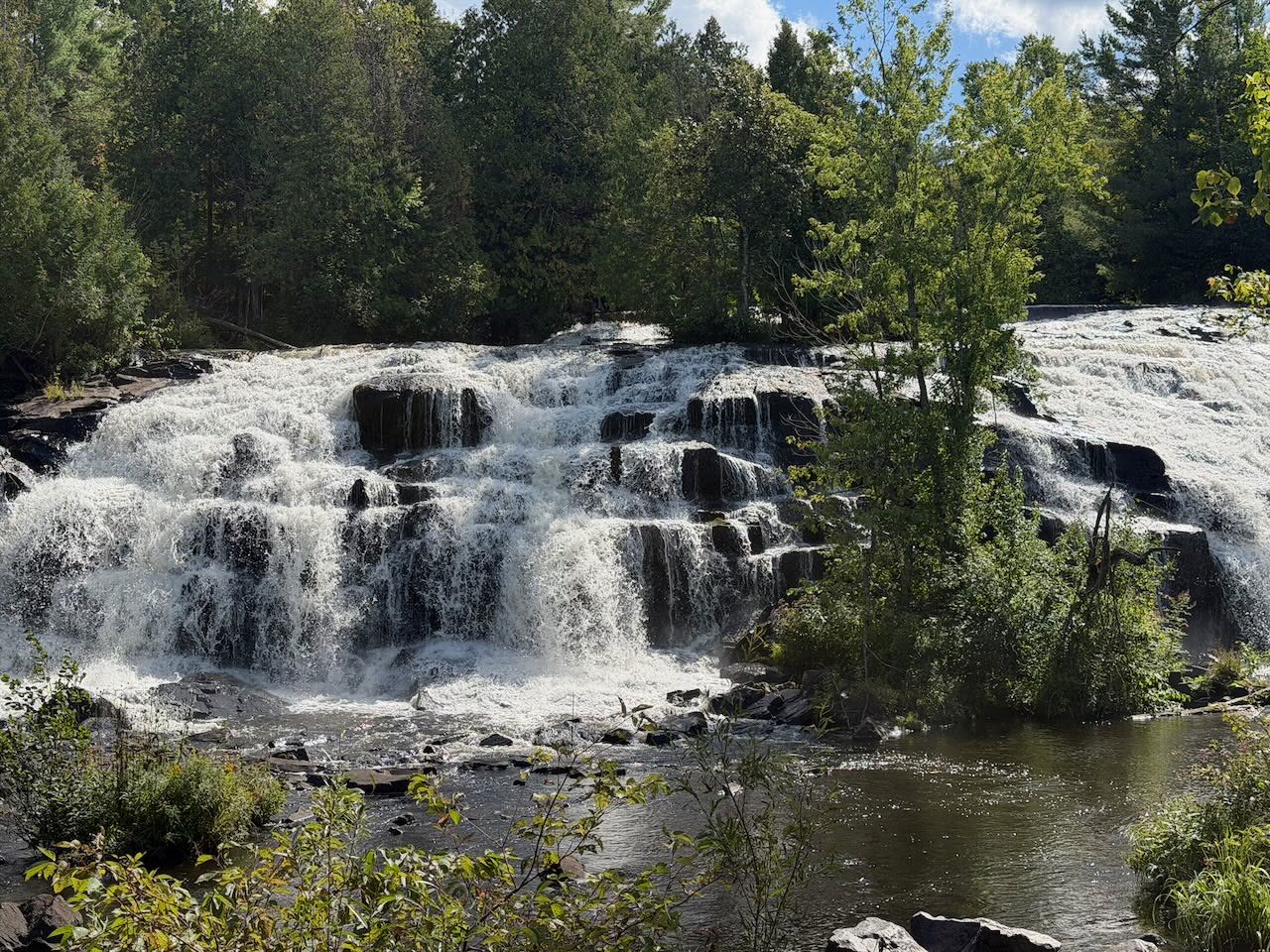 Bond Falls, wide and terraced